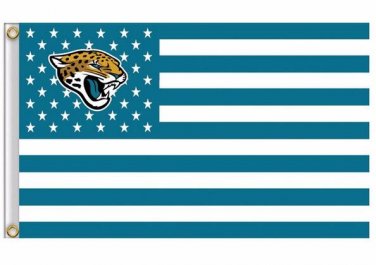 Jacksonville Jaguars US flag with star and stripe 3x5 FT Banner