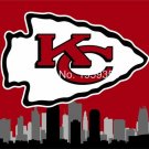 Kansas City Chiefs Large Outdoor KC 3 x 5ft Banner Flag 90x150cm