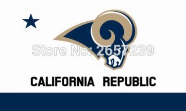 Los Angeles Rams Flag 3x5FT banner 100D 150X90CM Polyester