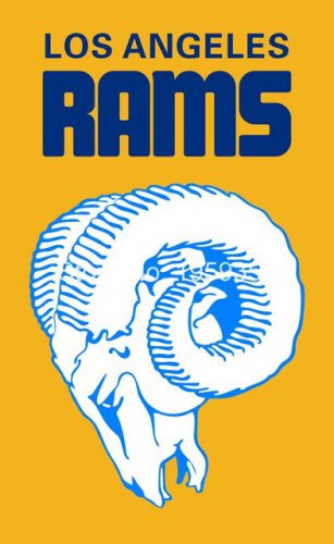 Los Angeles Rams verical flag 3FTx5FT Banner 100D Polyester 90x150cm