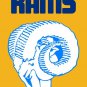 Los Angeles Rams verical flag 3FTx5FT Banner 100D Polyester 90x150cm