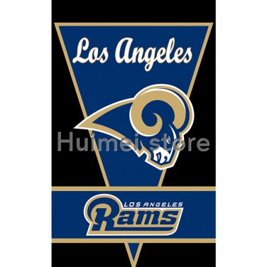 Los Angeles Rams flag 3ftx5ft Banner 100D Polyester Flag Brass Grommets