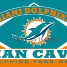 Miami Dolphins Man Cave Fans Only Flag Banner Size 3x5FT 90x150CM New Polyester