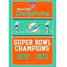 3x5ft Miami Dolphins flags 90x150cm polyester digital print banner
