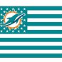 Miami Dolphins USA With Stars and Stripes Flag 3X5FT banner