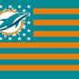 Miami dolphins flag 100D Digital printing  banner