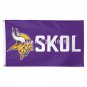 MINNESOTA VIKINGS SKOL Nation American Outdoor Indoor Baseball College Flag 3X5