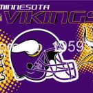 Minnesota Vikings Helmet Flying Flag Banner flag 3ft x 5ft 100D Polyester
