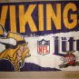 NEW MINNESOTA VIKINGS MILLER LITE 3x5 FEET FLAG BANNER  Vikes BEER NEW 3ft x 5ft