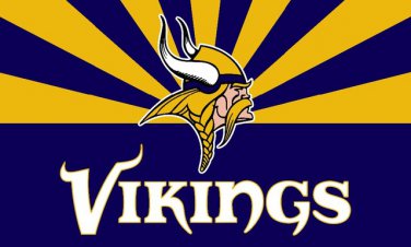 Top design Minnesota Vikings flag 90x150cm polyester banner with 2 Metal Grommets