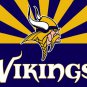 Top design Minnesota Vikings flag 90x150cm polyester banner with 2 Metal Grommets