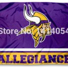 Minnesota Vikings Allegiance Flag 150X90CM Banner 100D Polyester3x5 FT