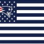 New England Patriots flag banner  3x5 FT