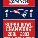 New England Patriots Super Bowl Champion 2017 flag 3FTx5FT