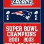 New England Patriots Super Bowl Champion 2017 flag 3FTx5FT