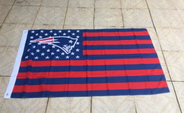 New England Patriots flag 3ftx5ft Banner 100D Polyester Flag metal Grommets