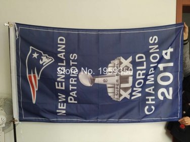 New England Patriots world champions 2014 Flag 3ft x 5ft