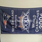 New England Patriots world champions 2004 Flag 3ft x 5ft Polyester banner