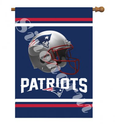 New England Patriots Team Garden flag kintted polyester double sides 13"X18