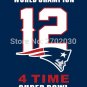 Brady 12 New England Patriots Flag Banners 5 Champion 4 MVP 3ft X 5ft