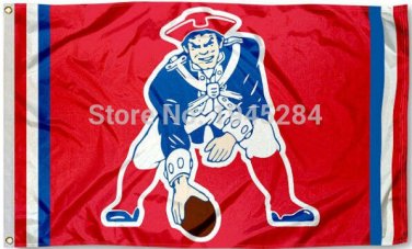 New England Patriots Throwback Flag Banner New Size 3x5ft 90x150cm Polyester