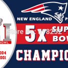 New England Patriots Super Bowl 5xNew flag Polyester 150X90CM NFL 3x5FT