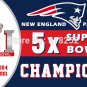 New England Patriots Super Bowl 5xNew flag Polyester 150X90CM NFL 3x5FT