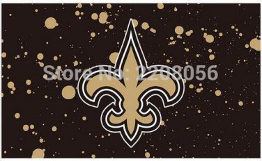 New Orleans Saints spot flag 100D Polyester Flag metal Grommets 90x150cm Outdoor flag