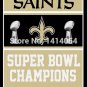 New Orleans Saints Super Bowl Champions Flag 150X90CM Banner