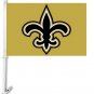 New Orleans Saints car Flag 30x45cm Polyester Banner with plastic flag 3x5 FT