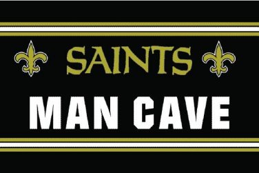 New Orleans Saints man cave flag 3ftx5ft Banner 100D Polyester Flag metal Grommets