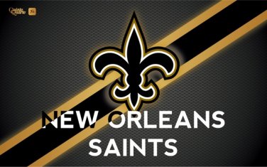 New Orleans Saints 3ftx5ft Flag Flag 100D Polyester Flag Metal Eyelets