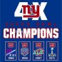 New York Giants Super Bowl Champions 4X Flag 3ft x 5ft Polyester  flag