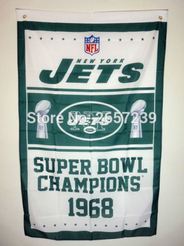 New York Jets super bowl champions Flag 3x5FT NFL banner