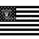 Oakland Raiders US flag with star and stripe 3x5 FT Banner 100D Polyester