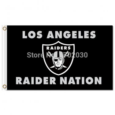 Supper Oakland Raiders LOS ANGELES RAIDER NATION Team Banner 3x5 Ft