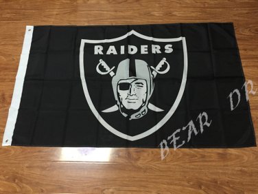 3X5FT Oakland Raiders flag American flag 100D Polyester Free Shipping