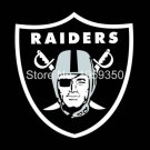 Oakland Raiders Logo Flag 3FTx5FT 100D Polyester 90x150cm white sleeve Metal Grommets