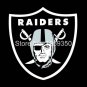 Oakland Raiders Logo Flag 3FTx5FT 100D Polyester 90x150cm white sleeve Metal Grommets
