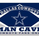 Dallas Cowboys Man Cave Fans Flag Banner Size 3x5FT 90x150CM New Polyester,