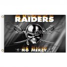 3ft X 5ft Oakland Raiders Banner Flag NO MERCY RAIDERS Flags