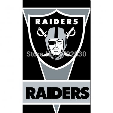 Oakland Raiders Banner Flag 3 X 5 FT Football Banner