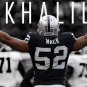 Oakland Raiders number 52 player KHALIL MACK ATTACK polyester 3ftx5ft flag