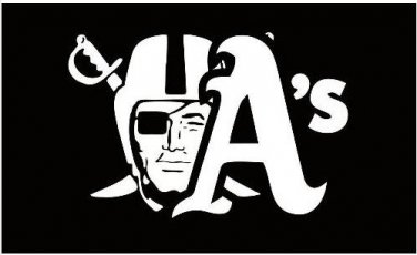 Oakland Athletics and Oakland Raiders flag 3x5ft flag polyester flag