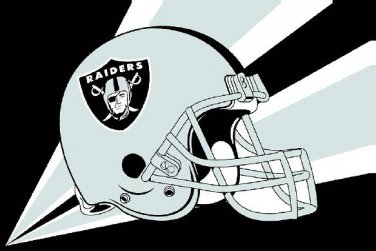 Oakland Raiders Helmet Lighting Flag 3ft x 5ft Polyester Banner flag white sleeve