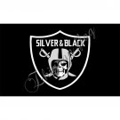 Los Angeles Oakland Raiders Flag polyester 3'x5' flag with usa flag