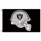 Black Football Helmet Flag Oakland Raiders Flag World Series 3ft X 5ft