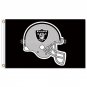 Black Football Helmet Flag Oakland Raiders Flag World Series 3ft X 5ft