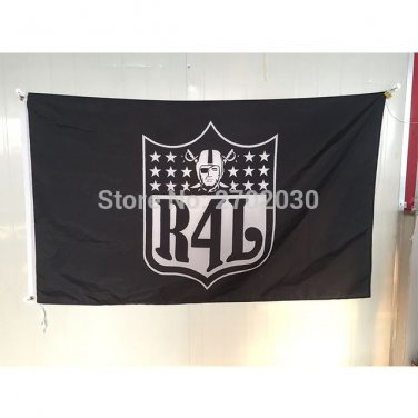 Oakland Raiders Flag 3ftx5ft Banner 100D Polyester Flag Metal Grommets