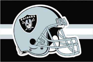 Oakland Raiders Helmet Flag 3ft x 5ft Polyester Banner flag white sleeve